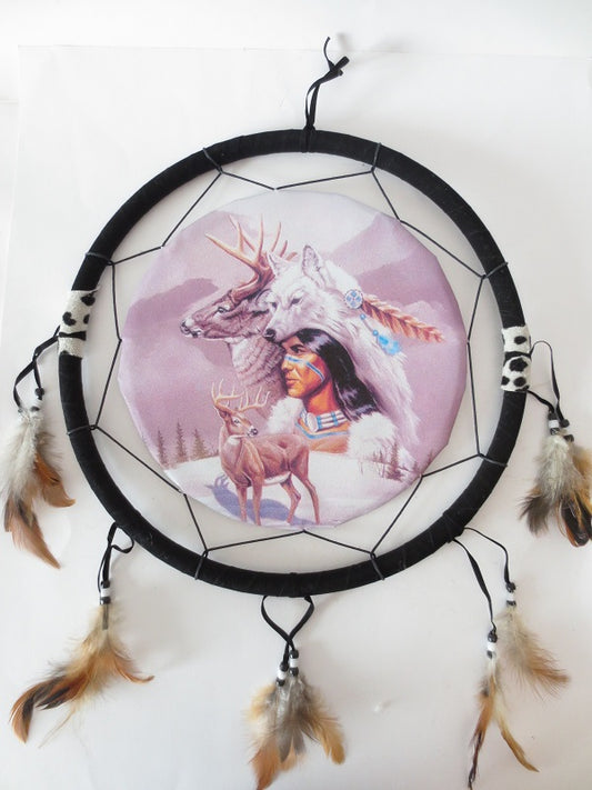 38cm Dromenvanger Indiaan en Hert