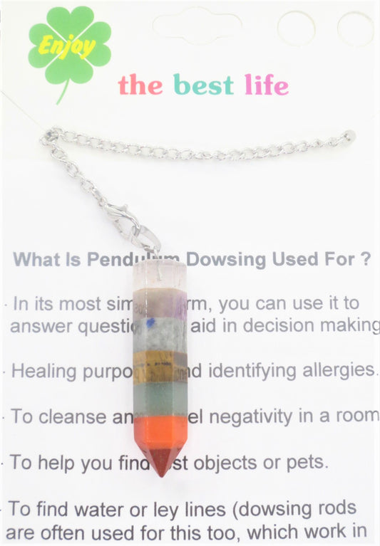 7 Chakra Edelsteen Pendel Pijler