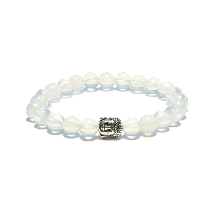 8mm Boeddha Armband zonder Doos - Opaal