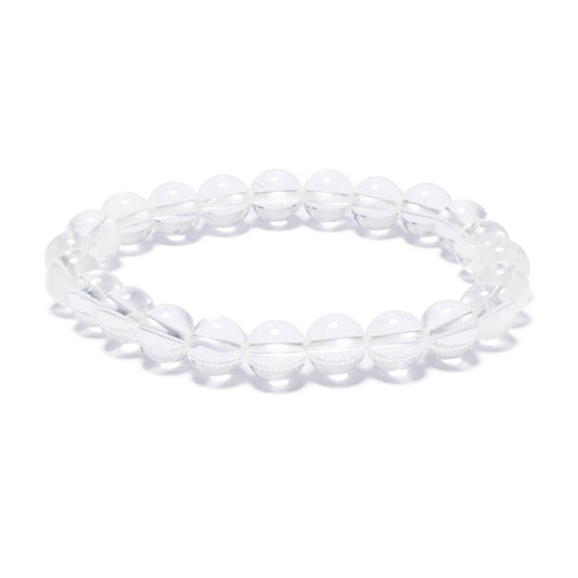 8mm Edelsteen Armband zonder Cadeaudoos - Bergkristal