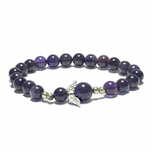 8mm Engelen Armband zonder Doos - Amethist