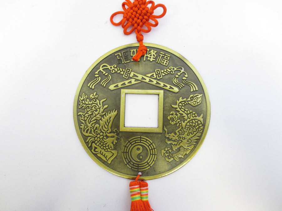 Feng Shui Wandhanger met Draak & Feniks en Rode Kwastje, AA-kwaliteit