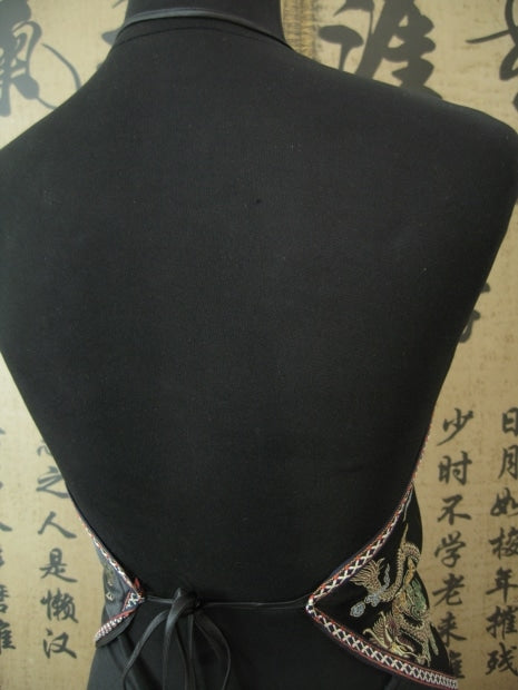Chinese top with dragon (black)