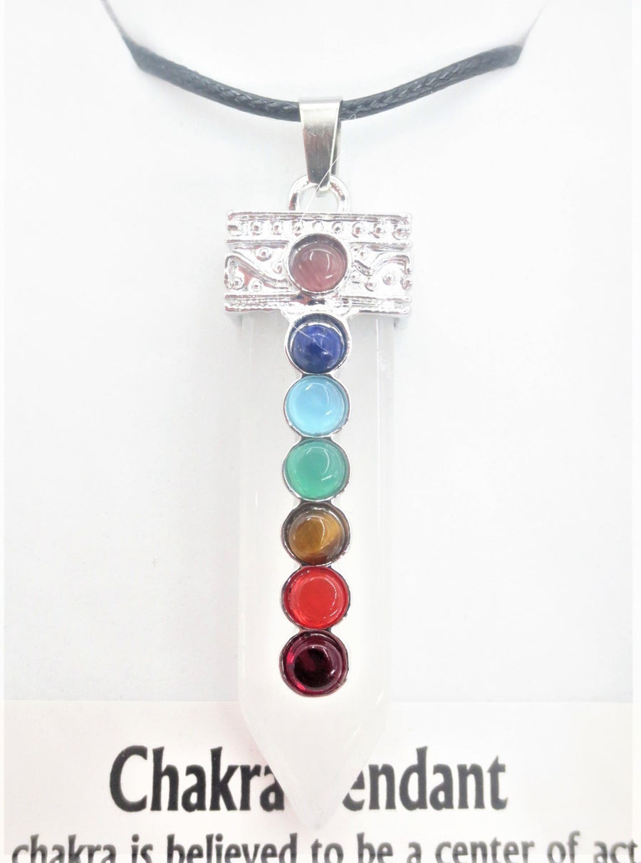 7 Chakra Edelsteen Ketting Hanger (I) - Bergkristal