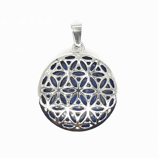 Blauwe Boze Oog Sleutelhanger Flower of Life Set van 6