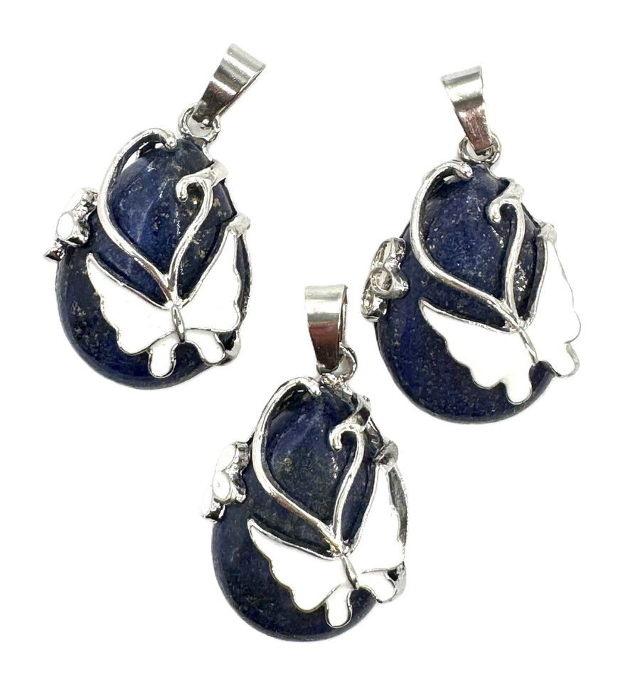 Edelsteen Vlinderhanger - Lapis Lazuli (3st)