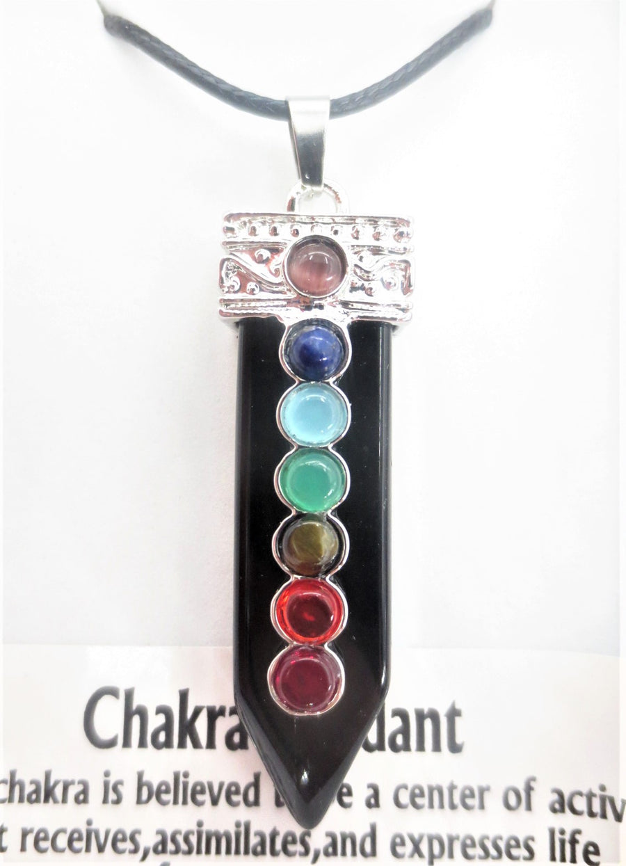 7 Chakra Edelsteen Ketting Hanger (I) - Onyx