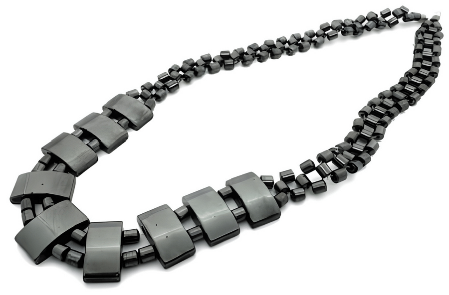Elegante Hematiet Kralenketting
