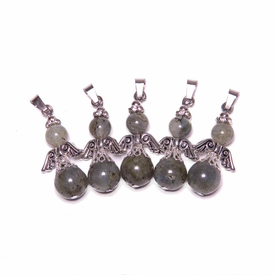Engel Edelsteen Pendant Set (5st) - Labradoriet
