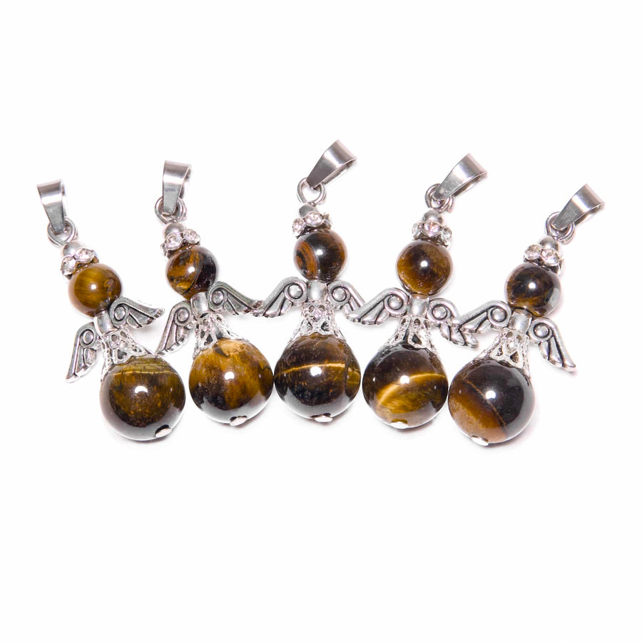 Engel Edelsteen Pendant Set (5st) - Tijgeroog