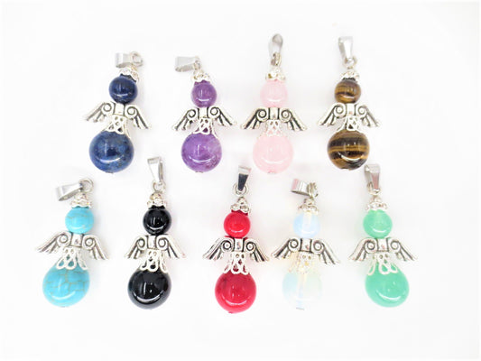 Engel Edelsteen Pendant Set (9st) - Gemixed