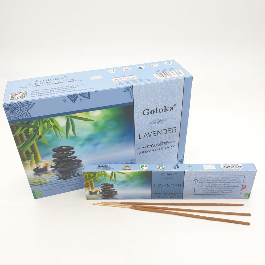 Goloka Lavender Aromatherapy Masala Wierookstokjes
