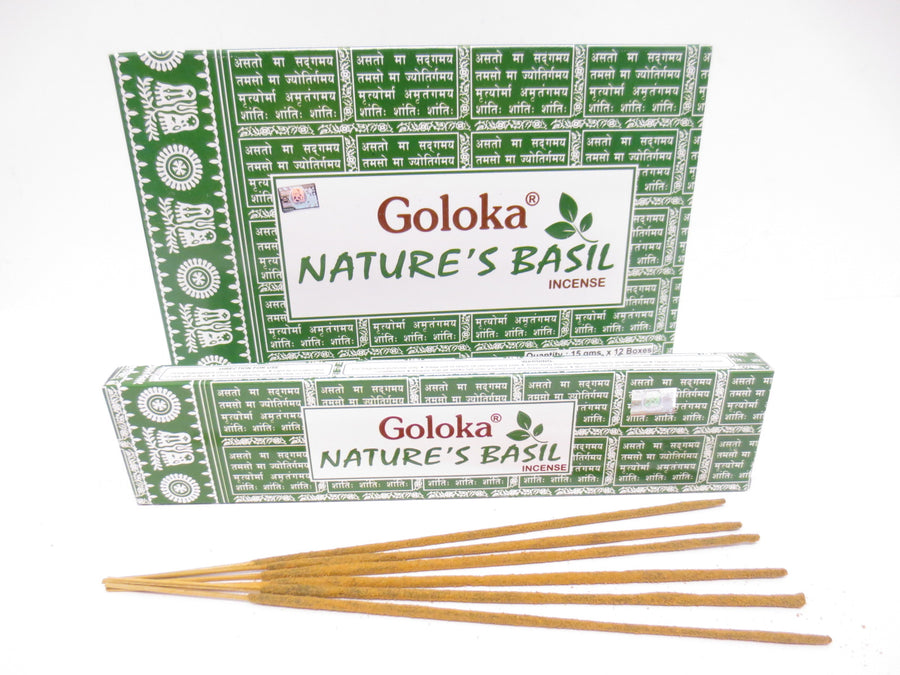 Goloka Nature's Basil Wierookstokjes