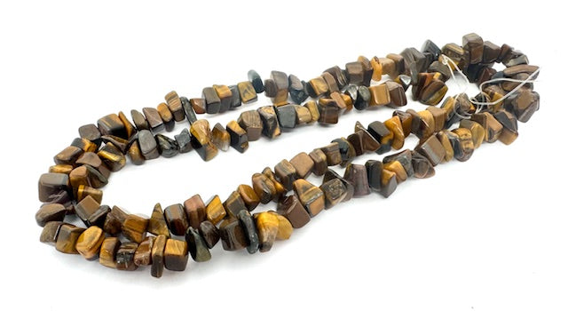 Groothandel 10 mm Tijgeroog Edelsteen Chip Ketten
