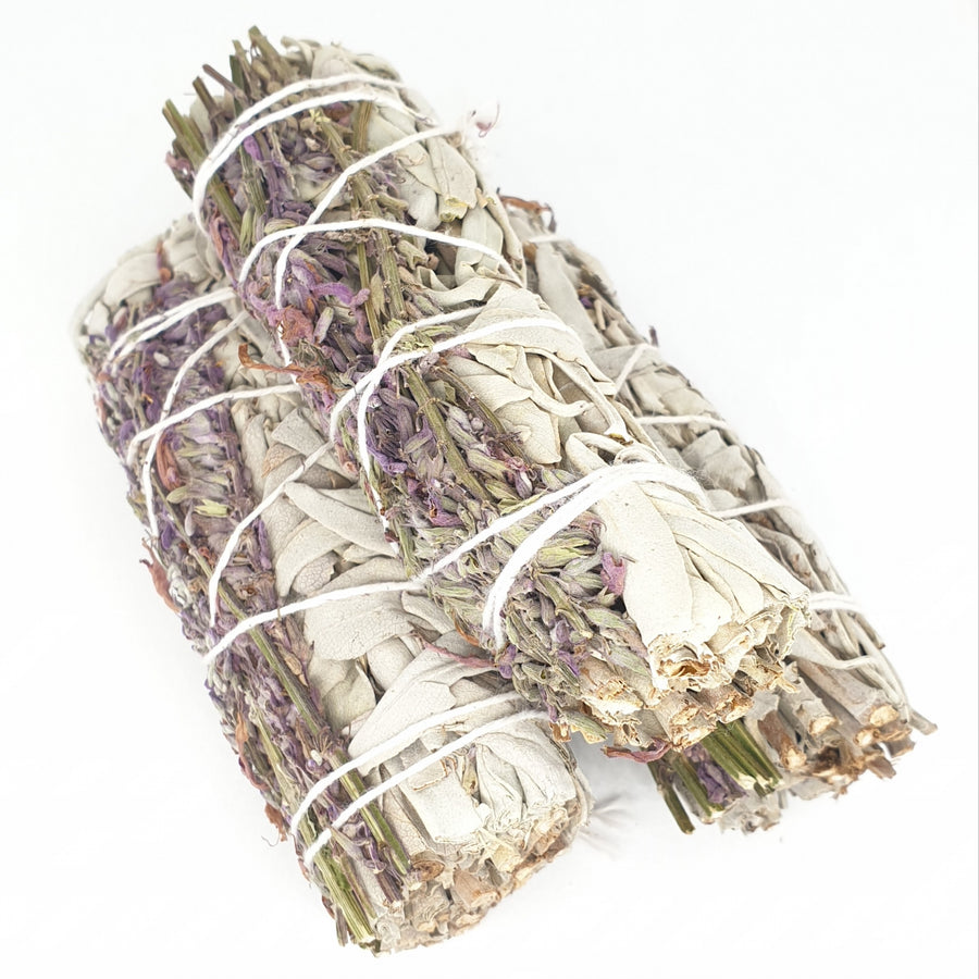 Witte Salie & Lavender Smudge Stick 12cm (3 x 30-40g)