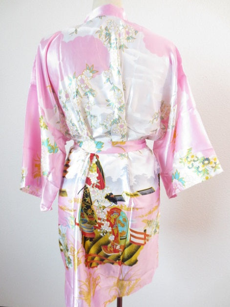 Japanse kimono Kort licht roze