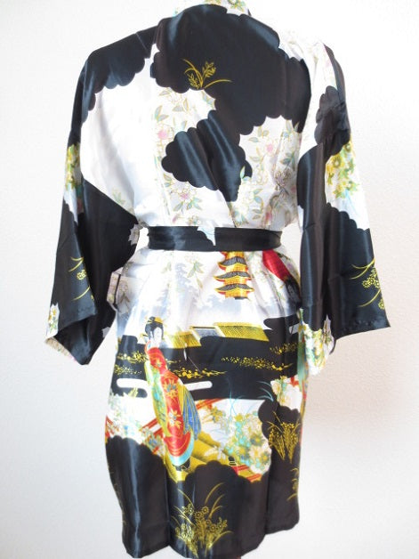 Japanse kimono Kort zwart