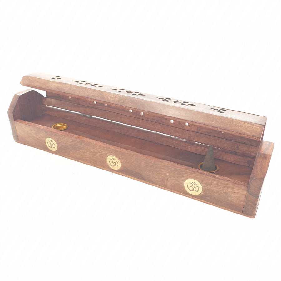 Wierook Kistje Luxe Hout - OM (2stuks)