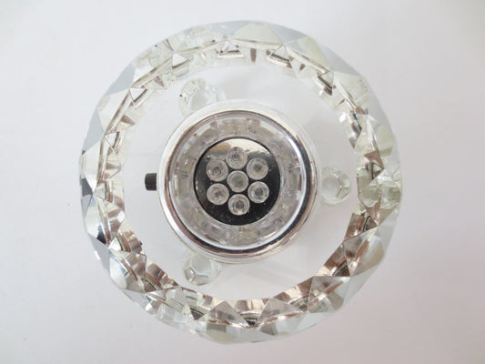 Kristal laser lamp rond met adapter