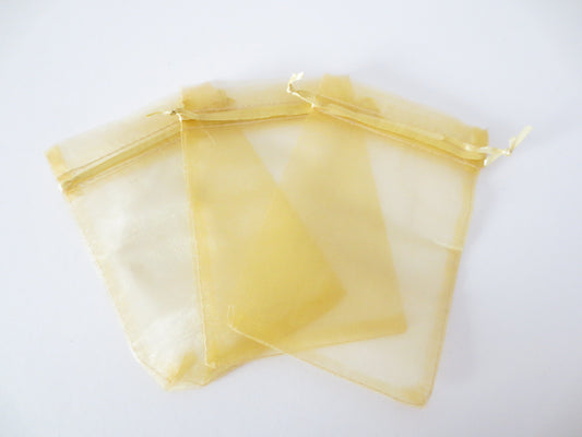 Organza Zakjes 10 x 15 cm - Licht Goud (100st)