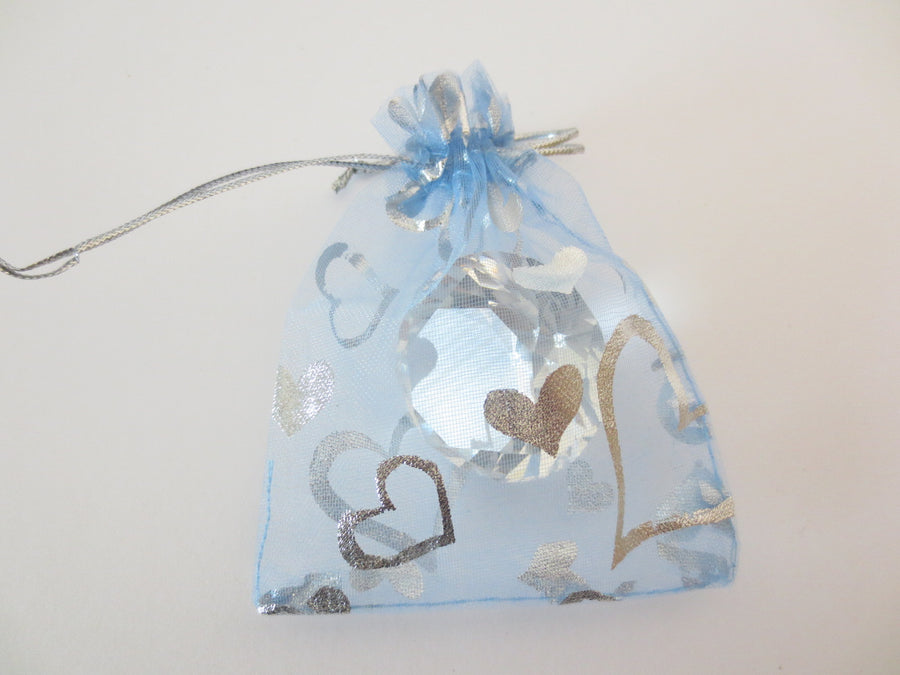 Organza Gifts bag Light Blue - 13cm x 15cm