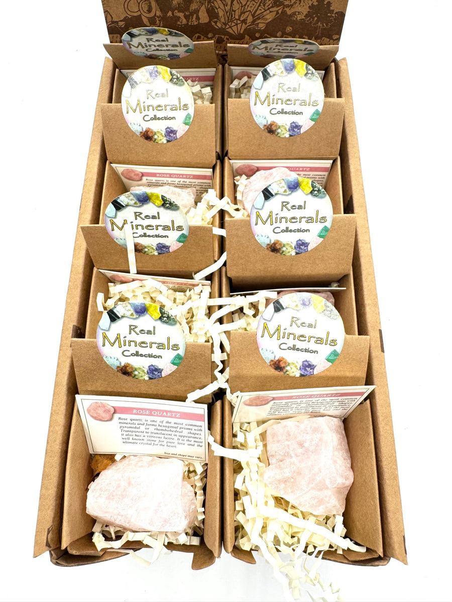 Real Minerals Collectie - Rozenkwarts (16 stuks)