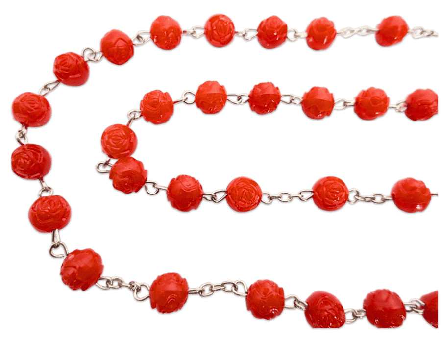 Rozenkrans glow rood