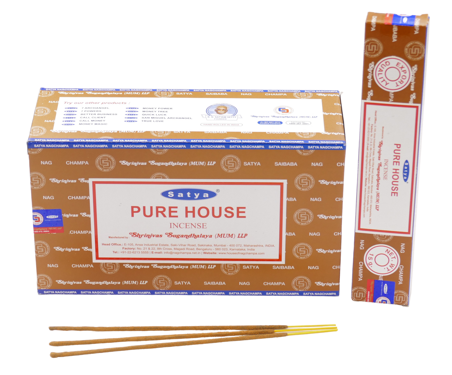 Satya Nag Champa Pure House 15g