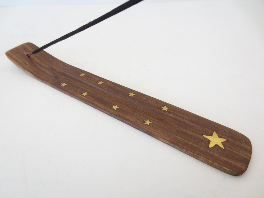 Wooden Incense Holder Plank - Star (10 pieces)