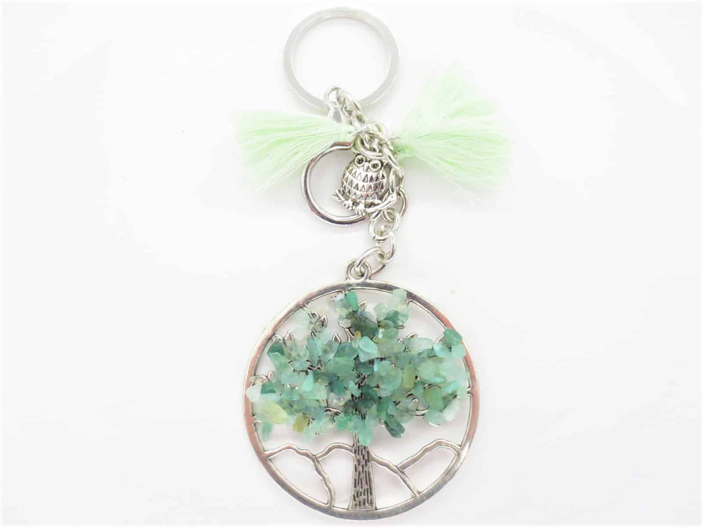 Tree of Life sleutelhanger Tijger Oog