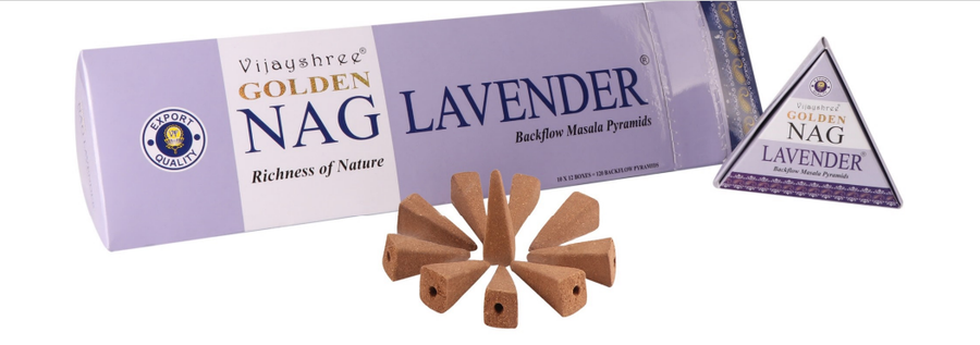 Vijayshree Golden Nag Backflow Kegels - Lavendel