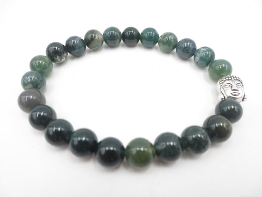 8 mm Boeddha-armband in doos - Moosachat