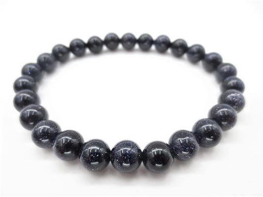 8mm Edelsteen Armband zonder Cadeaudoos - Blauwe Zandsteen