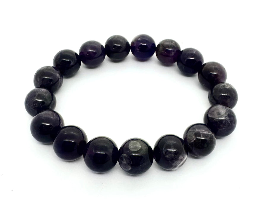 12 mm Amethyst Edelsteen Armband – Cadeaudoos Exclusief