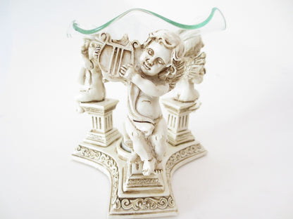 3 engelen oliebrander wit