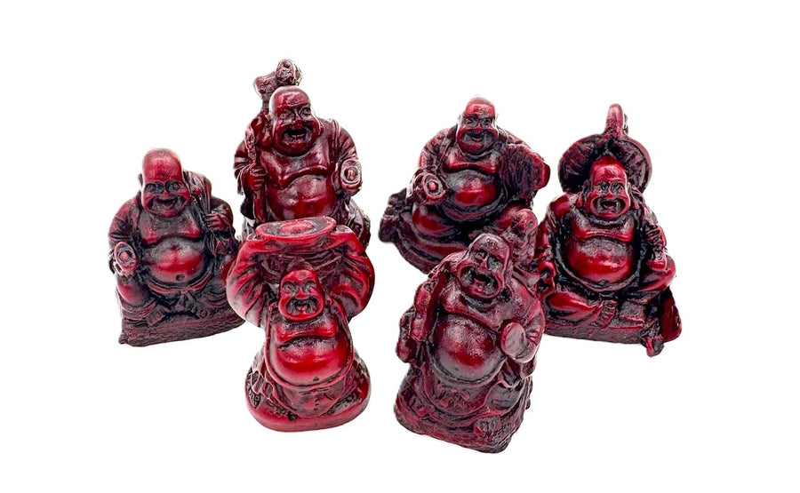 3cm Mini Buddha Set Red (6pcs)