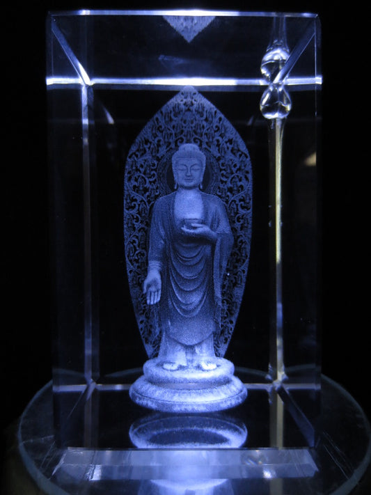 3D Kristal Lasergraveerblok – Guanyin