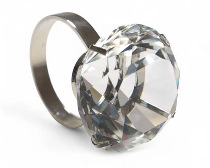 5 cm kristallen diamant servetring