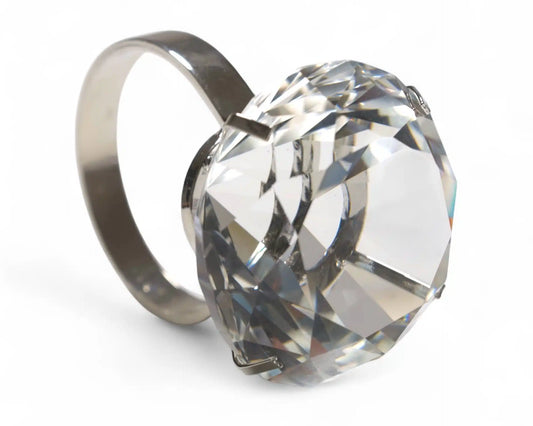 5 cm kristallen diamant servetring