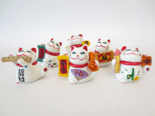 6 gelukkig Lucky cat verzameling