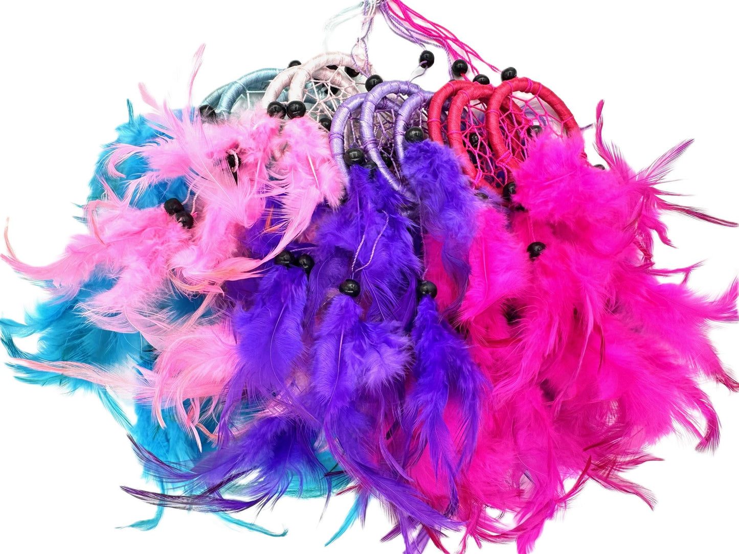 6 cm ronde dromenvanger gemengde kleuren (12 stuks)