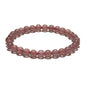 6mm Edelsteen Armband zonder Cadeaudoos - Aardbeienkwarts