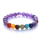 8mm 7 Chakra Armband zonder Doos - Amethist