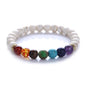 8mm 7 Chakra Armband zonder Doos - Witte Howliet