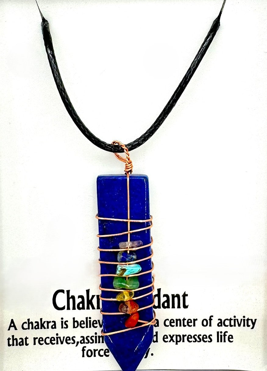 7 Chakra Edelstein Halskette Anhänger (II) - Lapis Lazuli