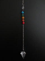 Bergkristal 7 Chakra Edelsteen Pendel