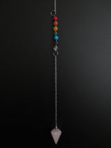 Rozenkwarts 7 Chakra Edelsteen Pendel