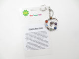 Groothandel Metaal Chakra Reiki Sleutelhanger met 7 Edelstenen