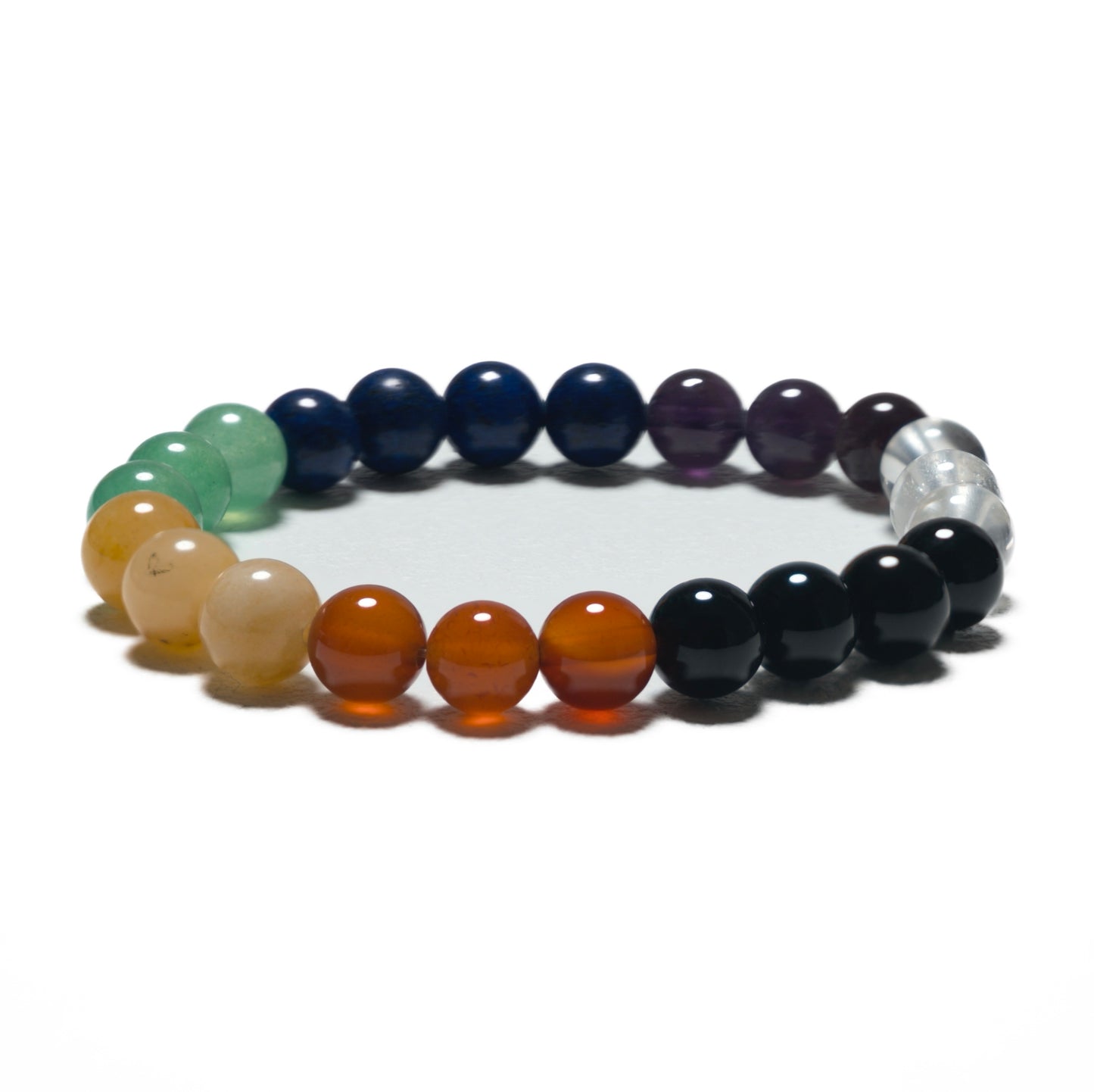 8 mm 7-Chakra-Armband zonder Doos – Gemengd