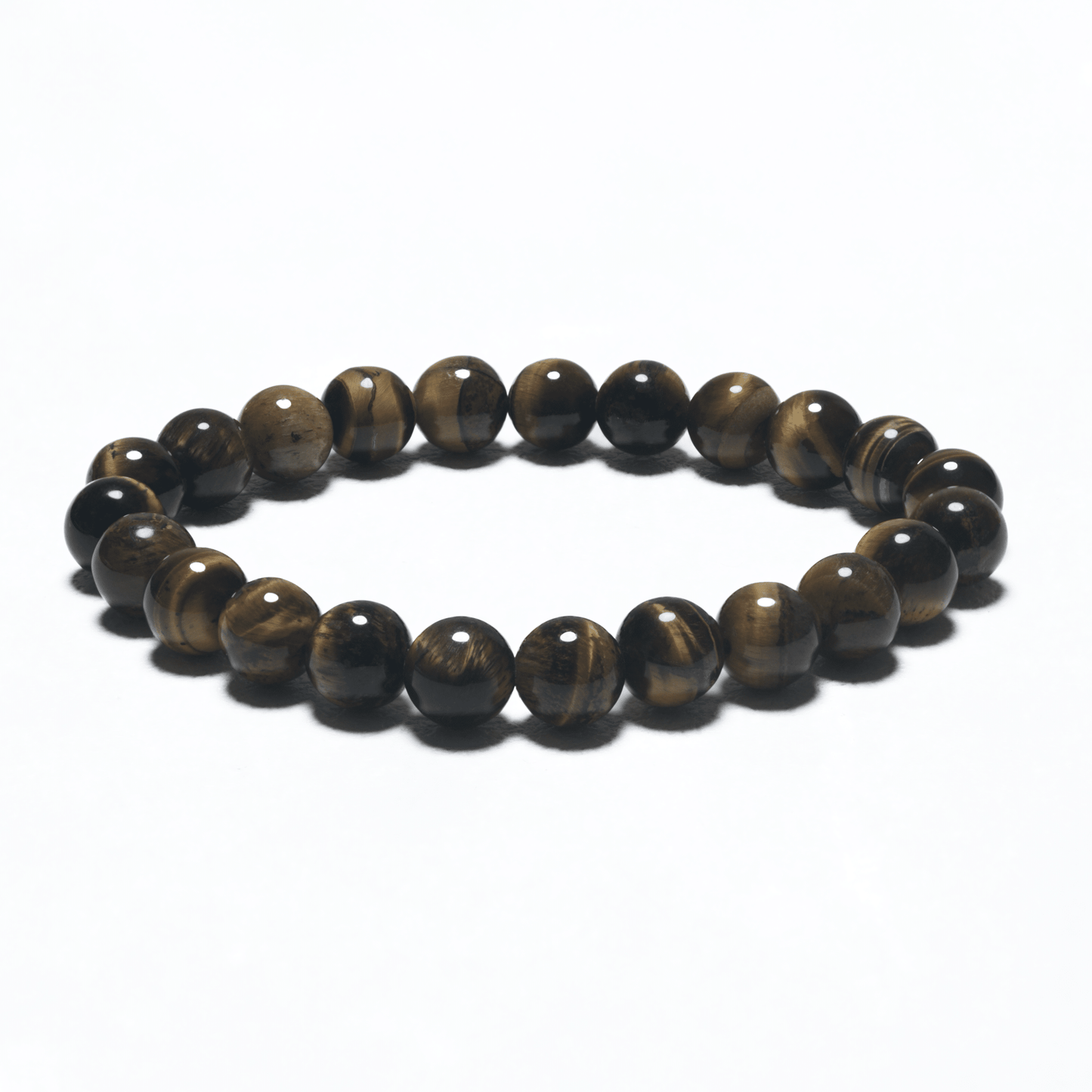 8 mm Edelstein-Armband in Geschenkdoos – Tijger Auge